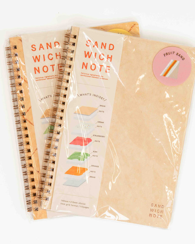 IROHA PUBLISHING A5 Grid Sandwich Notebook - ZenPop Japan Stationery Store