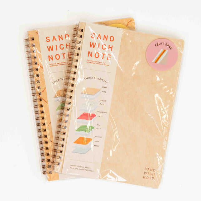 IROHA PUBLISHING A5 Grid Sandwich Notebook - ZenPop Japan Stationery Store