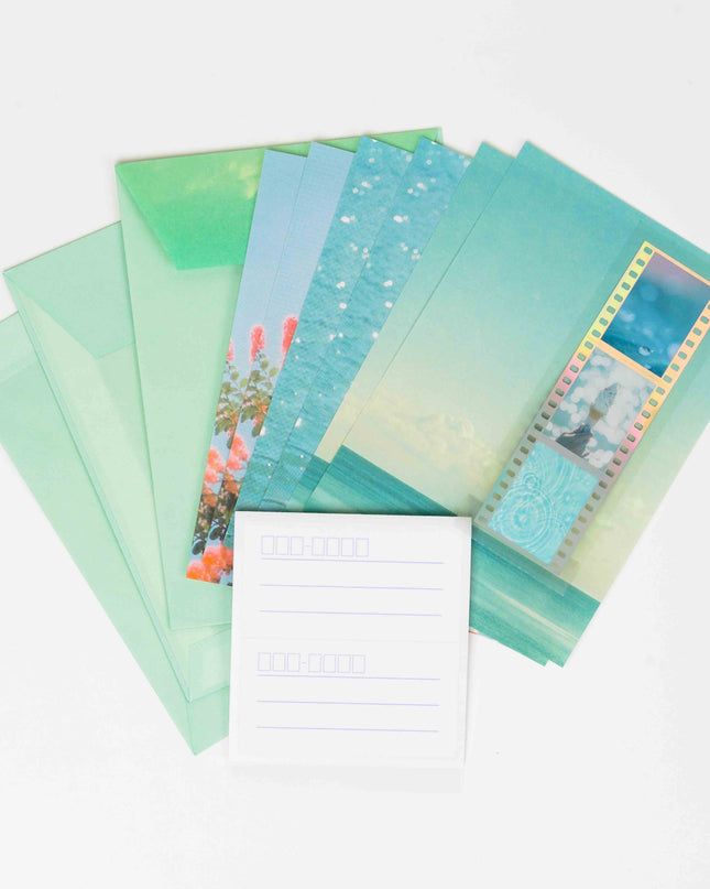 RYURYU Sky Time Letter set - ZenPop Japan Stationery Store