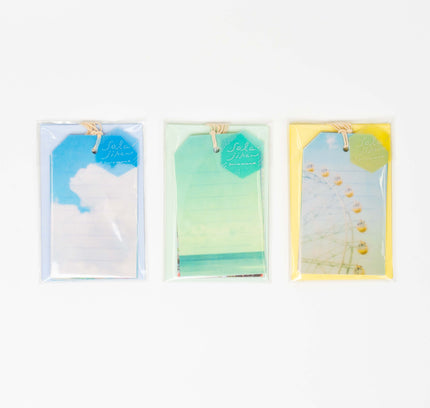 RYURYU Sky Time Tag Card Set - ZenPop Japan Stationery Store