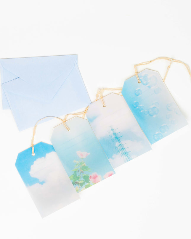 RYURYU Sky Time Tag Card Set - ZenPop Japan Stationery Store