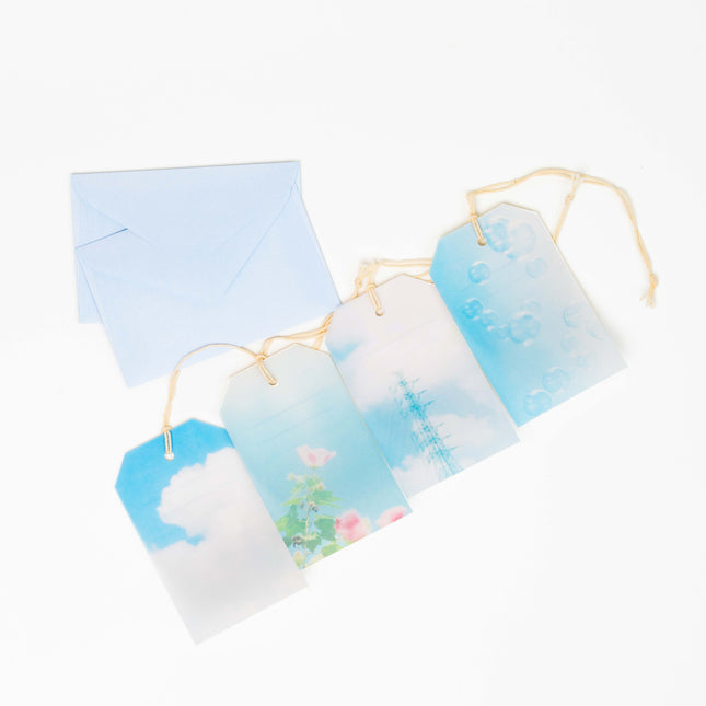 RYURYU Sky Time Tag Card Set - ZenPop Japan Stationery Store