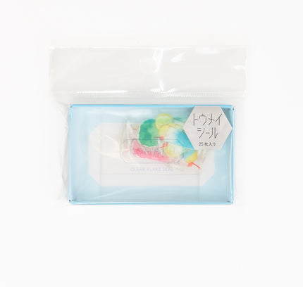 GREEN FLASH Kohaku Transparent Flake Sticker - ZenPop Japan Stationery Store
