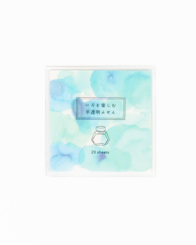 GREENFLASH Enjoying Colors Translucent Sticky Notes - ZenPop Japan Stationery Store