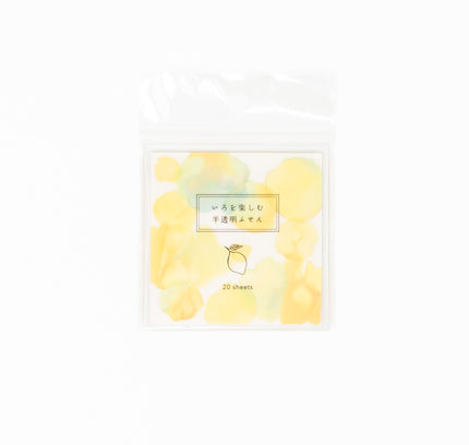 GREENFLASH Enjoying Colors Translucent Sticky Notes - ZenPop Japan Stationery Store
