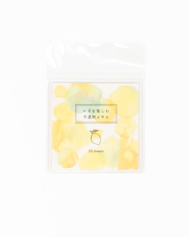 GREENFLASH Enjoying Colors Translucent Sticky Notes - ZenPop Japan Stationery Store