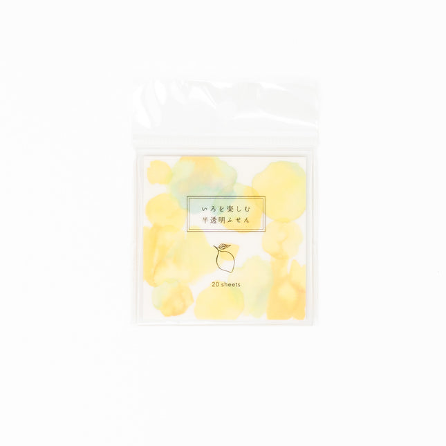 GREENFLASH Enjoying Colors Translucent Sticky Notes - ZenPop Japan Stationery Store