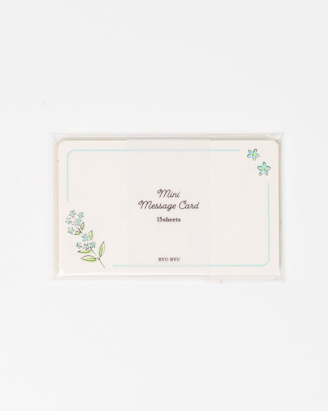 RYURYU Floral Message Cards - ZenPop Japan Stationery Store