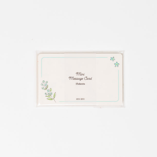 RYURYU Floral Message Cards - ZenPop Japan Stationery Store