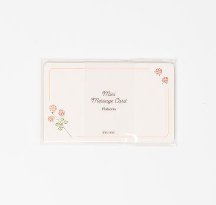 RYURYU Floral Message Cards - ZenPop Japan Stationery Store