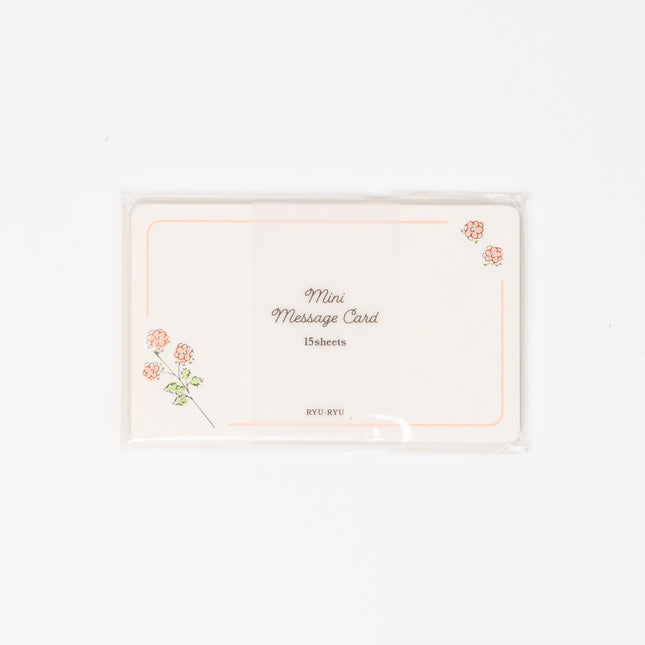 RYURYU Floral Message Cards - ZenPop Japan Stationery Store