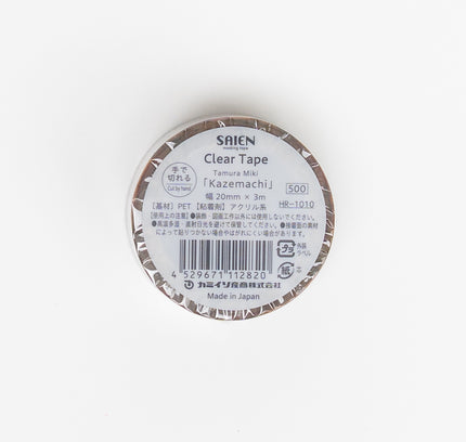 KAMIISO SANSYO Tamura Miki Kazemachi Clear Tape - ZenPop Japan Stationery Store