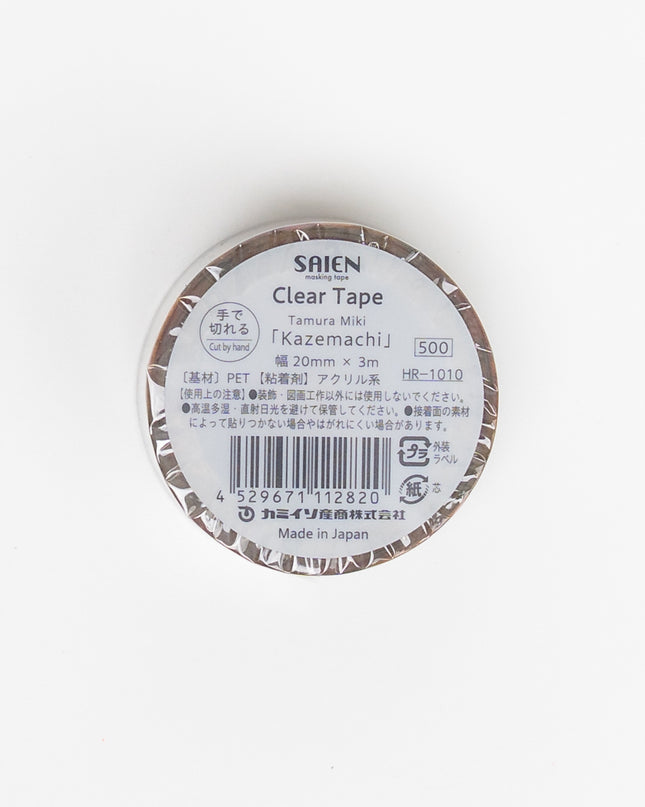 KAMIISO SANSYO Tamura Miki Kazemachi Clear Tape - ZenPop Japan Stationery Store