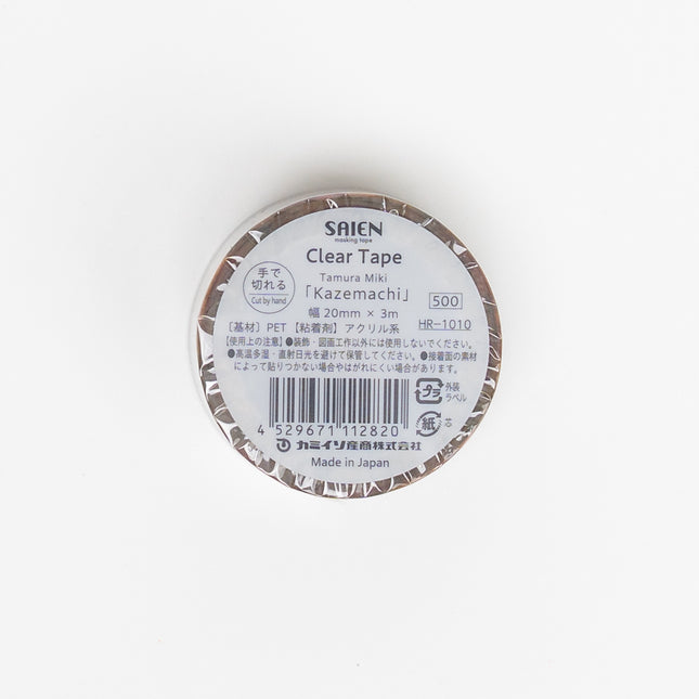 KAMIISO SANSYO Tamura Miki Kazemachi Clear Tape - ZenPop Japan Stationery Store