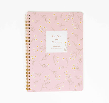KYOWA SHIKO A5 Twin Gring Notebook Fleurs - ZenPop Japan Stationery Store
