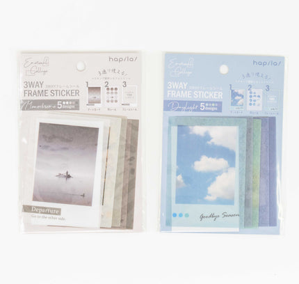 HAPILA 3way Frame Sticker - ZenPop Japan Stationery Store