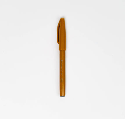 PENTEL Fudetouch Sign Pen Yellow Ochre - ZenPop Japan Stationery Store