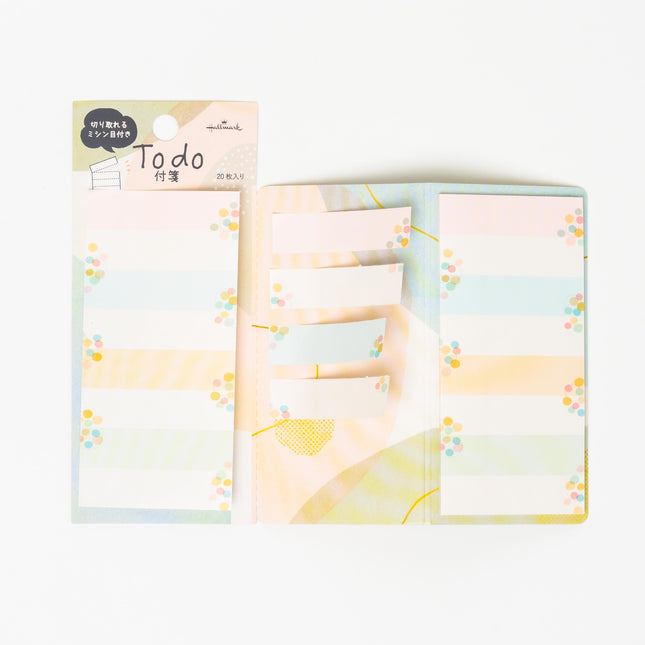 HALLMARK JAPAN To do Geometry Perforated Notes - ZenPop Japan Stationery Store