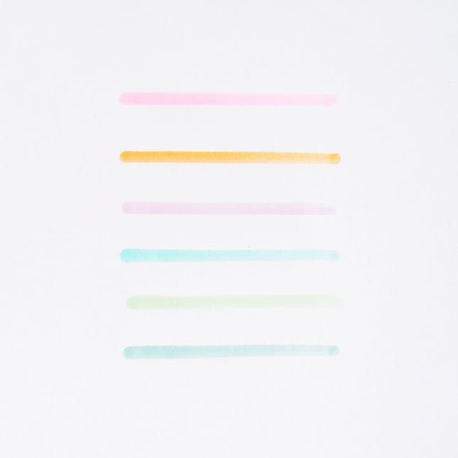 KURETAKE ZIG Clean Color Dot Mild Smoky Color 6pc set - ZenPop Japan Stationery Store