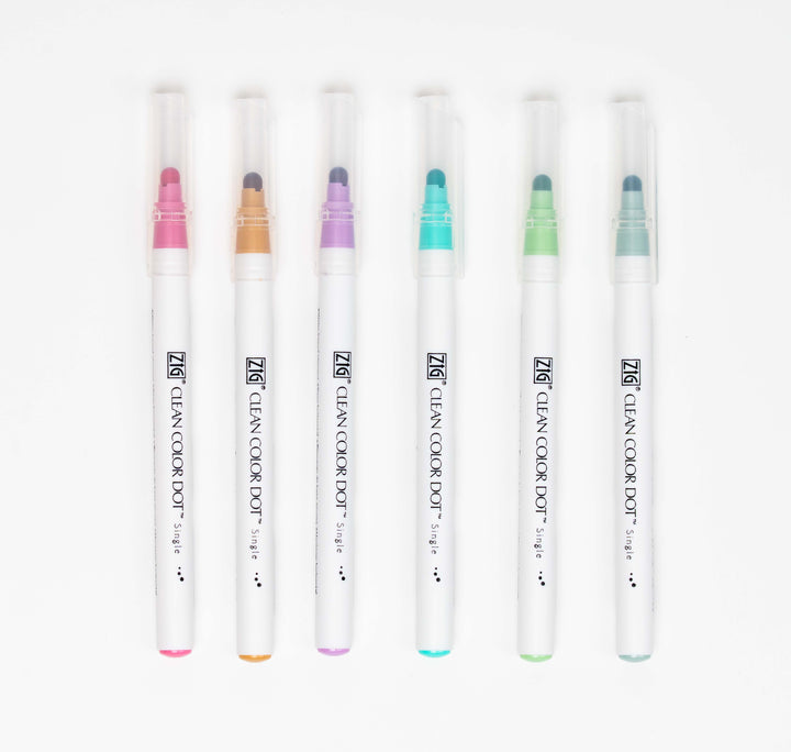KURETAKE ZIG Clear Color Dot Pen Set