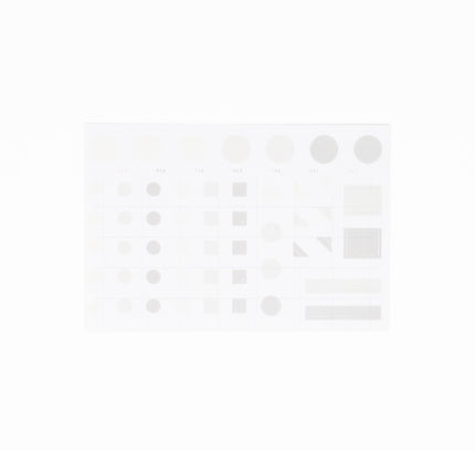 WORLD CRAFT Amie Sticker Grey - ZenPop Japan Stationery Store
