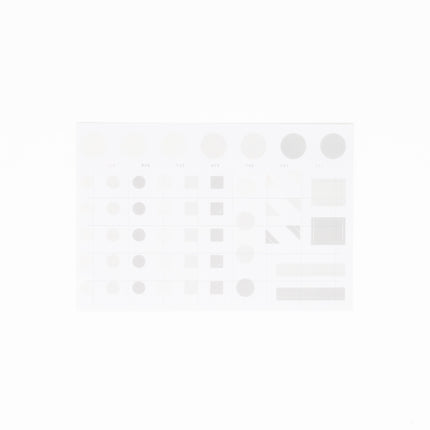 WORLD CRAFT Amie Sticker Grey - ZenPop Japan Stationery Store