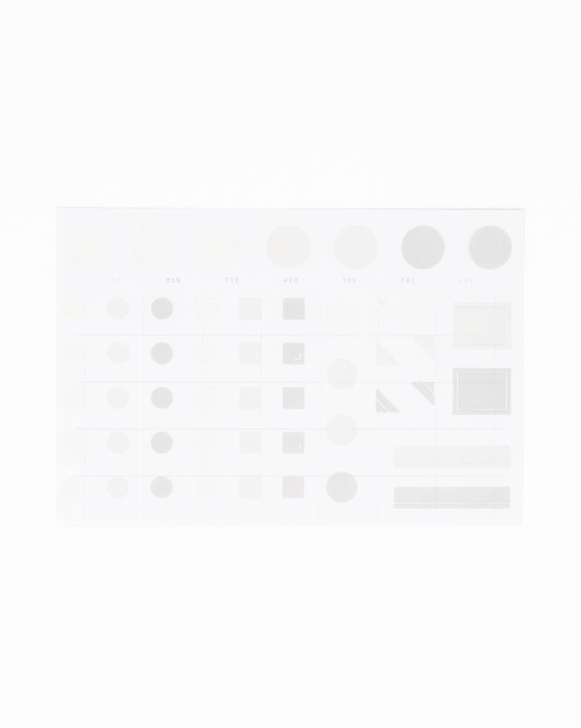 WORLD CRAFT Amie Sticker Grey - ZenPop Japan Stationery Store