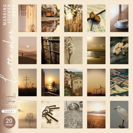 HAPILA Masking Sticker Book latte color