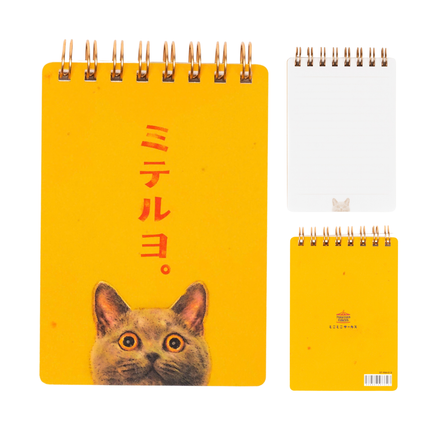 TOKOTOKO CIRCUS Ringed Memo Pad - Cat