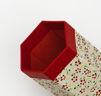 HAIBARA Hexagon Pen Case Plum Tree close up