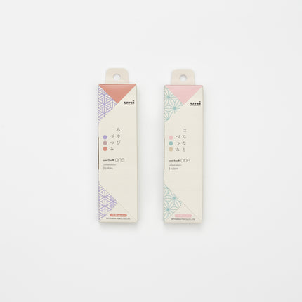 MITSUBISHI PENCIL Uni Ball One Wa-taste 3 Colors Set 0.38mm