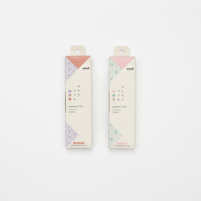 MITSUBISHI PENCIL Uni Ball One Wa-taste 3 Colors Set 0.38mm