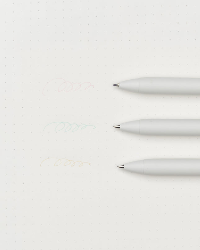 MITSUBISHI PENCIL Uni Ball One Wa-taste 3 Colors Set 0.38mm hannari close up pen test