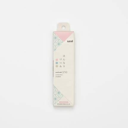 MITSUBISHI PENCIL Uni Ball One Wa-taste 3 Colors Set 0.38mm hannari