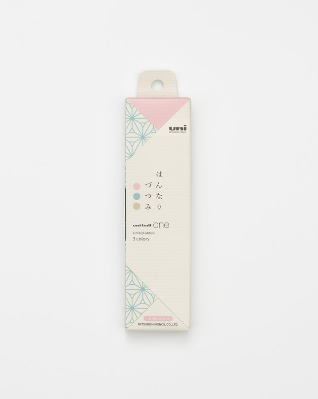 MITSUBISHI PENCIL Uni Ball One Wa-taste 3 Colors Set 0.38mm hannari