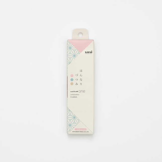MITSUBISHI PENCIL Uni Ball One Wa-taste 3 Colors Set 0.38mm hannari