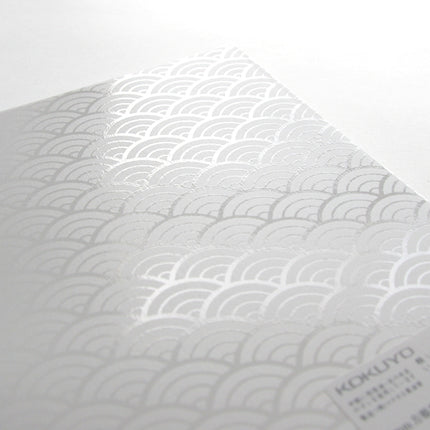 KOKUYO Square Grid Notebook A6 - Seigaiha Pattern