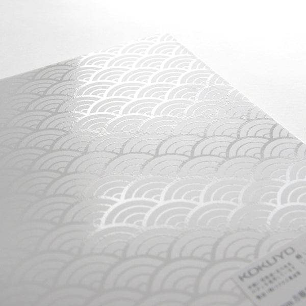 KOKUYO Square Grid Notebook A6 - Seigaiha Pattern