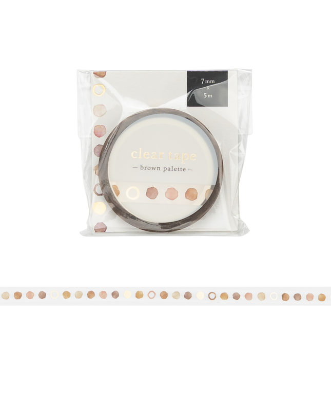 MIND WAVE Clear Tape 7mm - Brown Palette