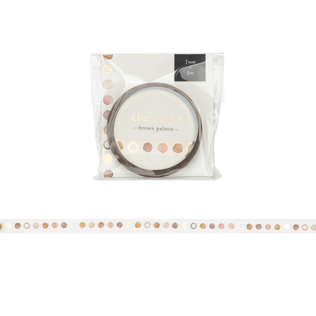 MIND WAVE Clear Tape 7mm - Brown Palette