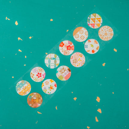 NB Gold Foil Sticker Sheet - Modern Japanese Motif
