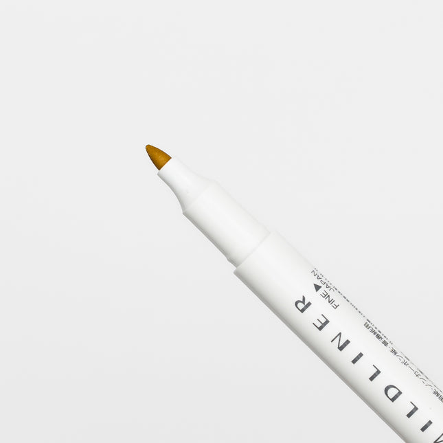 ZEBRA Mildliner Nagomi Mild 5 Colors Set yellow close up on fine tip