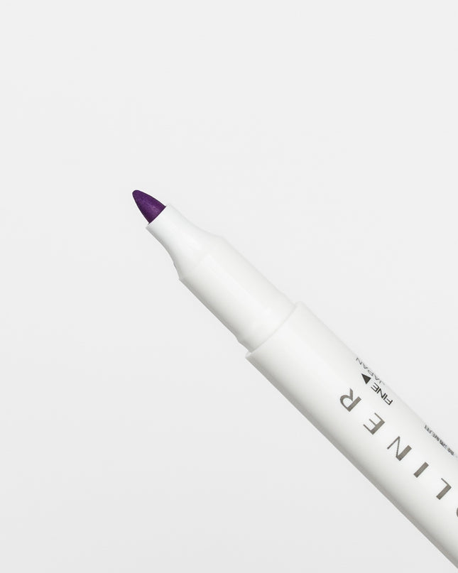 ZEBRA Mildliner Nagomi Mild 5 Colors Set purple close up on fine tip