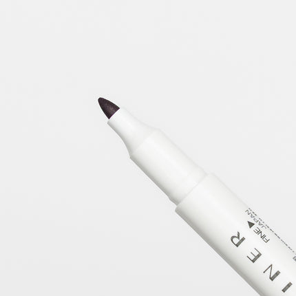 ZEBRA Mildliner Nagomi Mild 5 Colors Set brown close up on fine tip