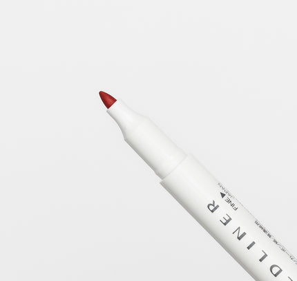 ZEBRA Mildliner Nagomi Mild 5 Colors Set orange close up on fine tip