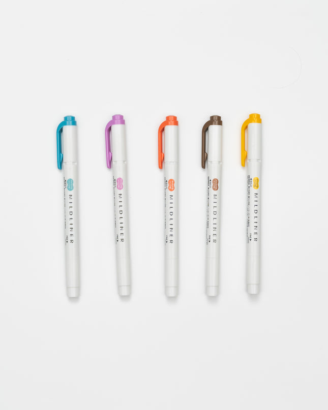 ZEBRA Mildliner Nagomi Mild 5 Colors Set