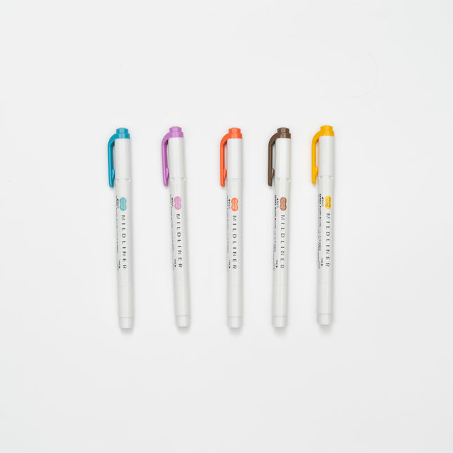 ZEBRA Mildliner Nagomi Mild 5 Colors Set
