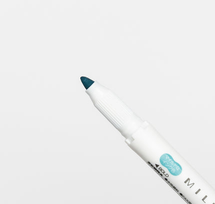 ZEBRA Mildliner Nagomi Mild 5 Colors Set blue close up on bold tip