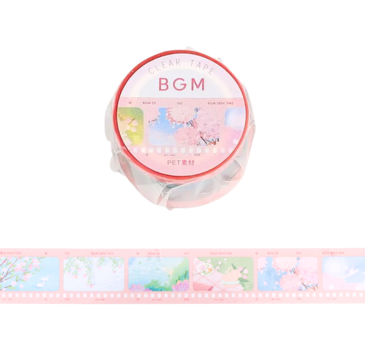 BGM Clear Tape Special Film Sakura Color