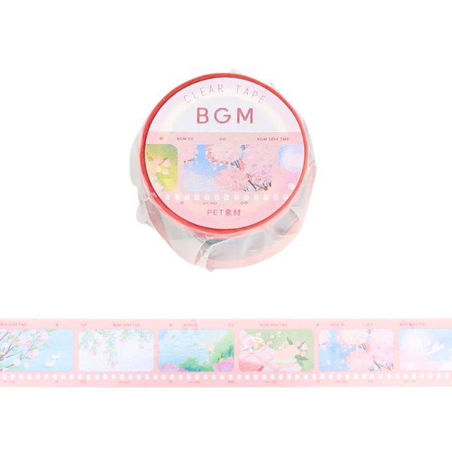 BGM Clear Tape 30mm - Special Film Sakura Color